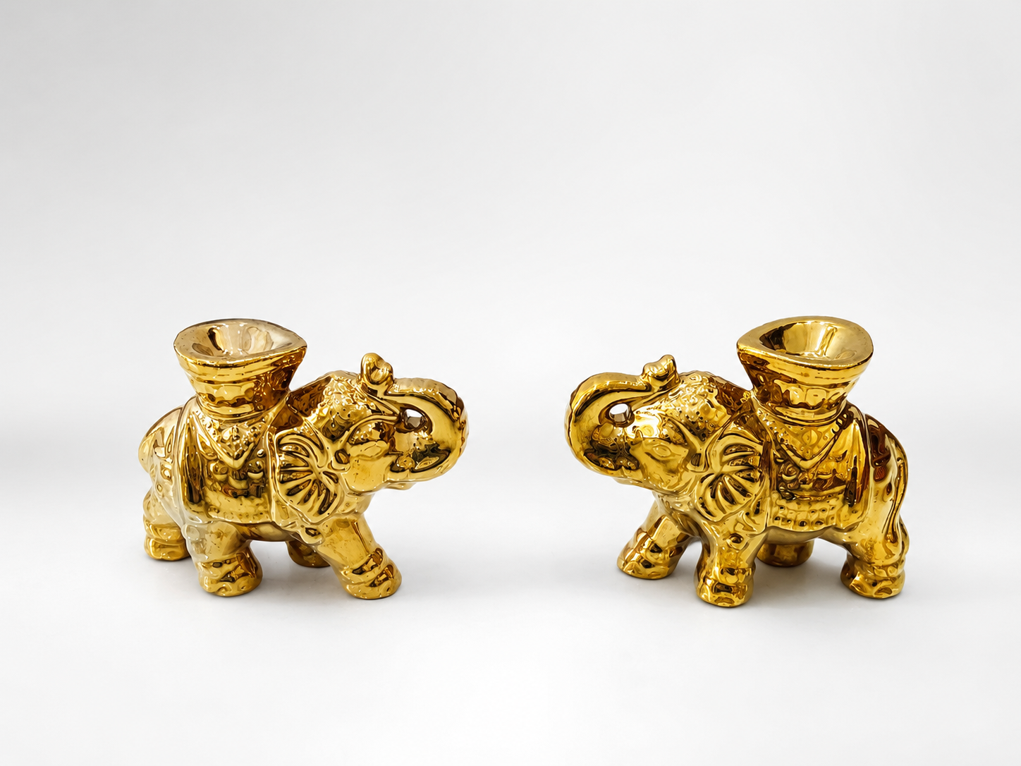 Elephant Diya Pair